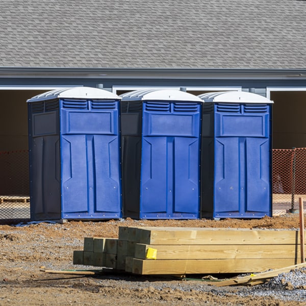 what is the maximum capacity for a single portable restroom in Truesdale MO